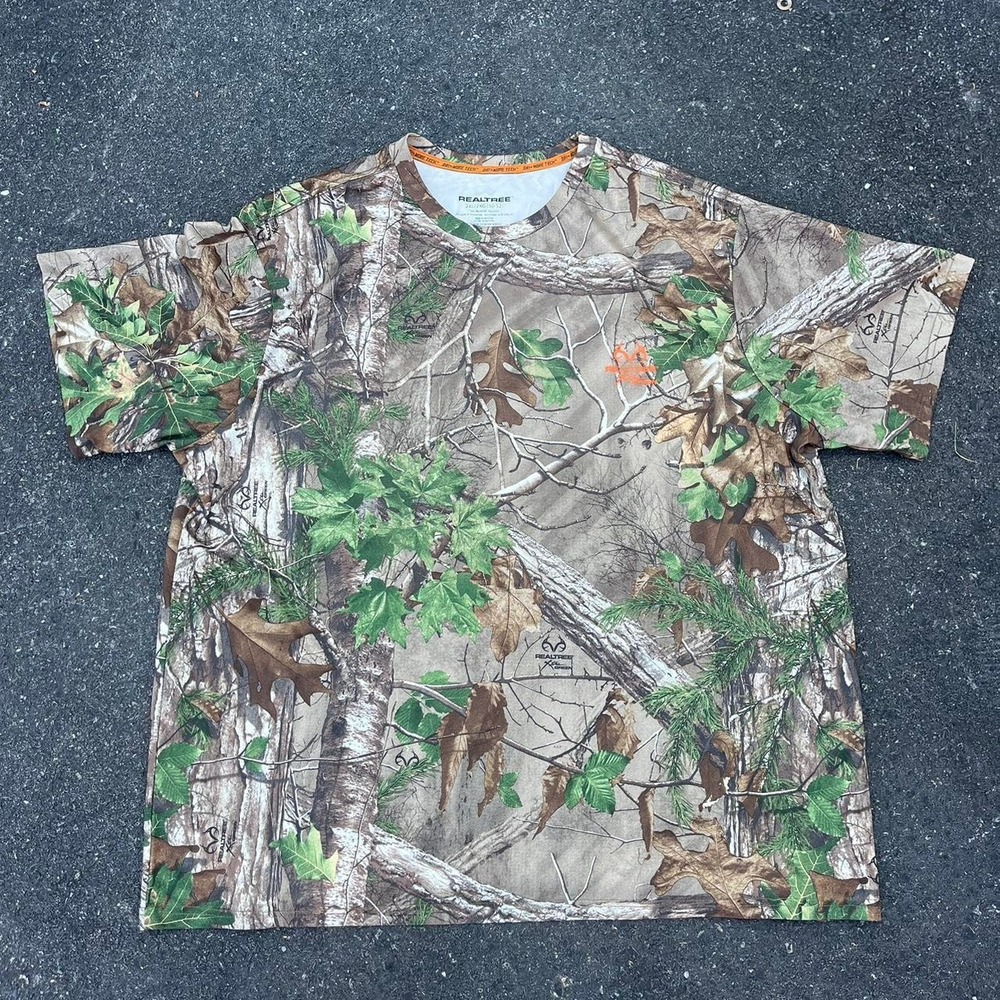 Vintage Real Tree AOP good Camo shirt size 2XL